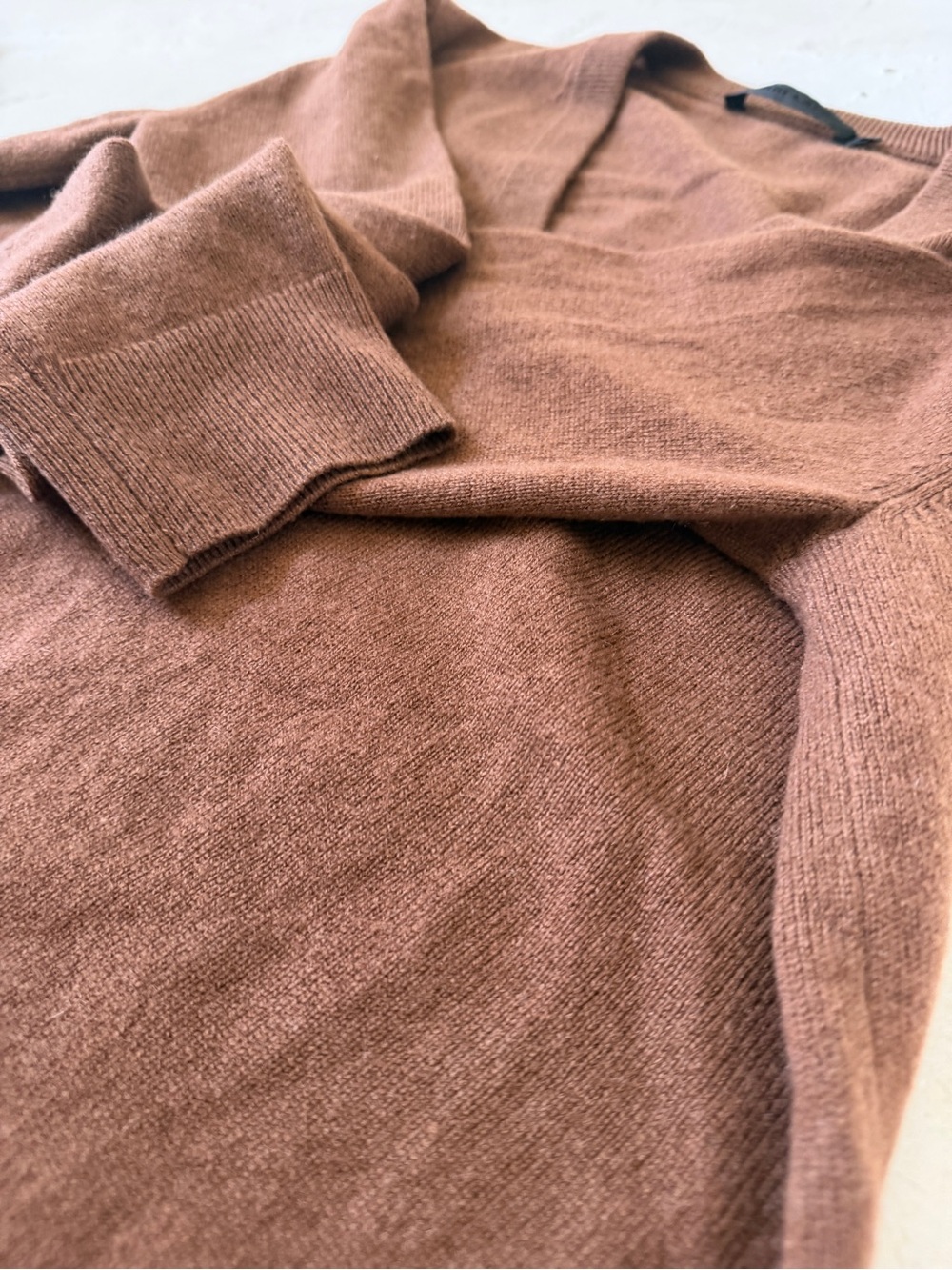 Jenni Kayne Flynn Brown Canyon Cashmere V-Neck Size S - Picture 8 of 12